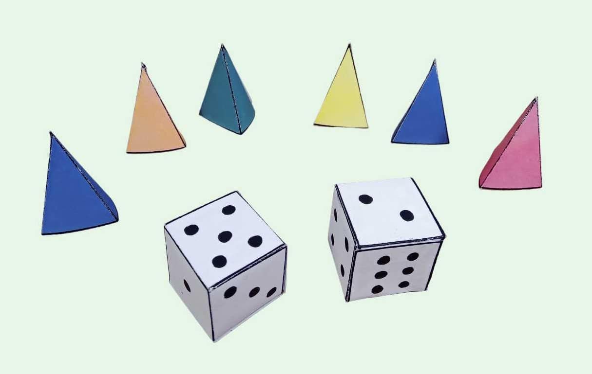 pions couleurs dés imprimables patrons