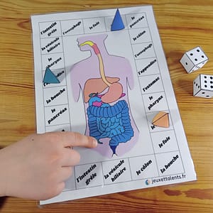 plateau de jeu pions dés partie enfants jeu éducatif imprimable