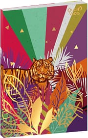 carnet ligné tigre couleurs